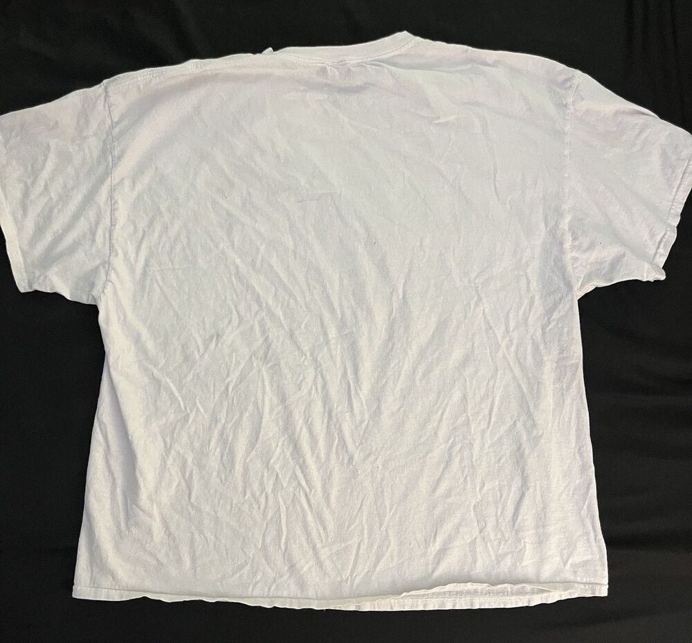 Doma Men's White Joker Skull Graphic Print Crew Neck Short Sleeve T-Shirt, 3XL - Picture 2 of 4
